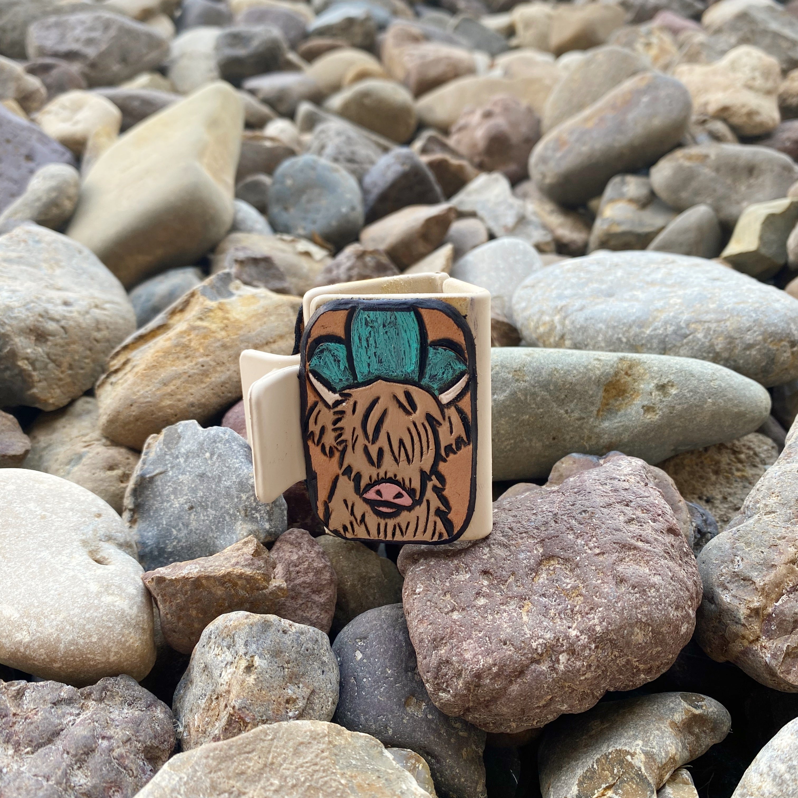 Leather Claw Clips 2”