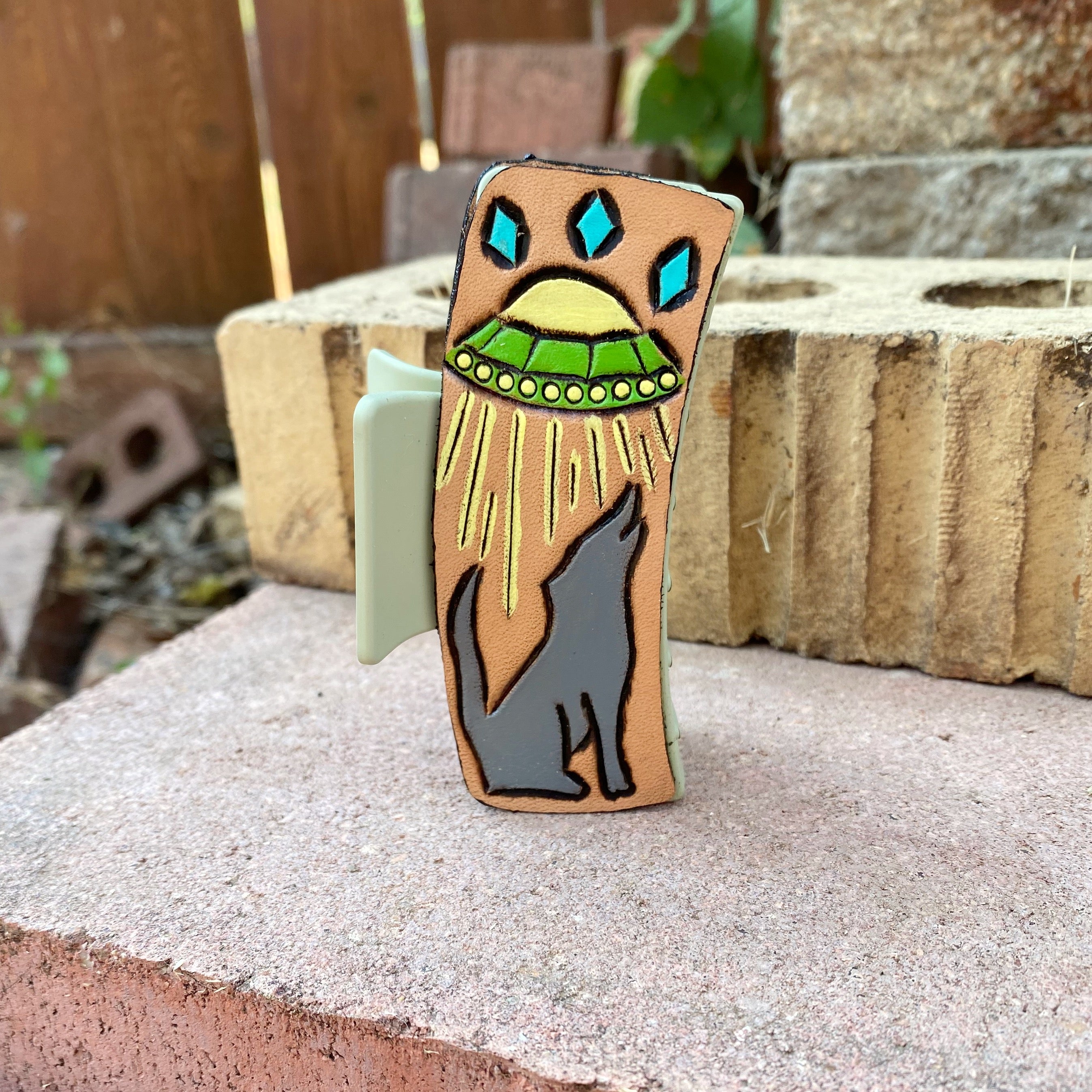 Leather Claw Clips 3.5”