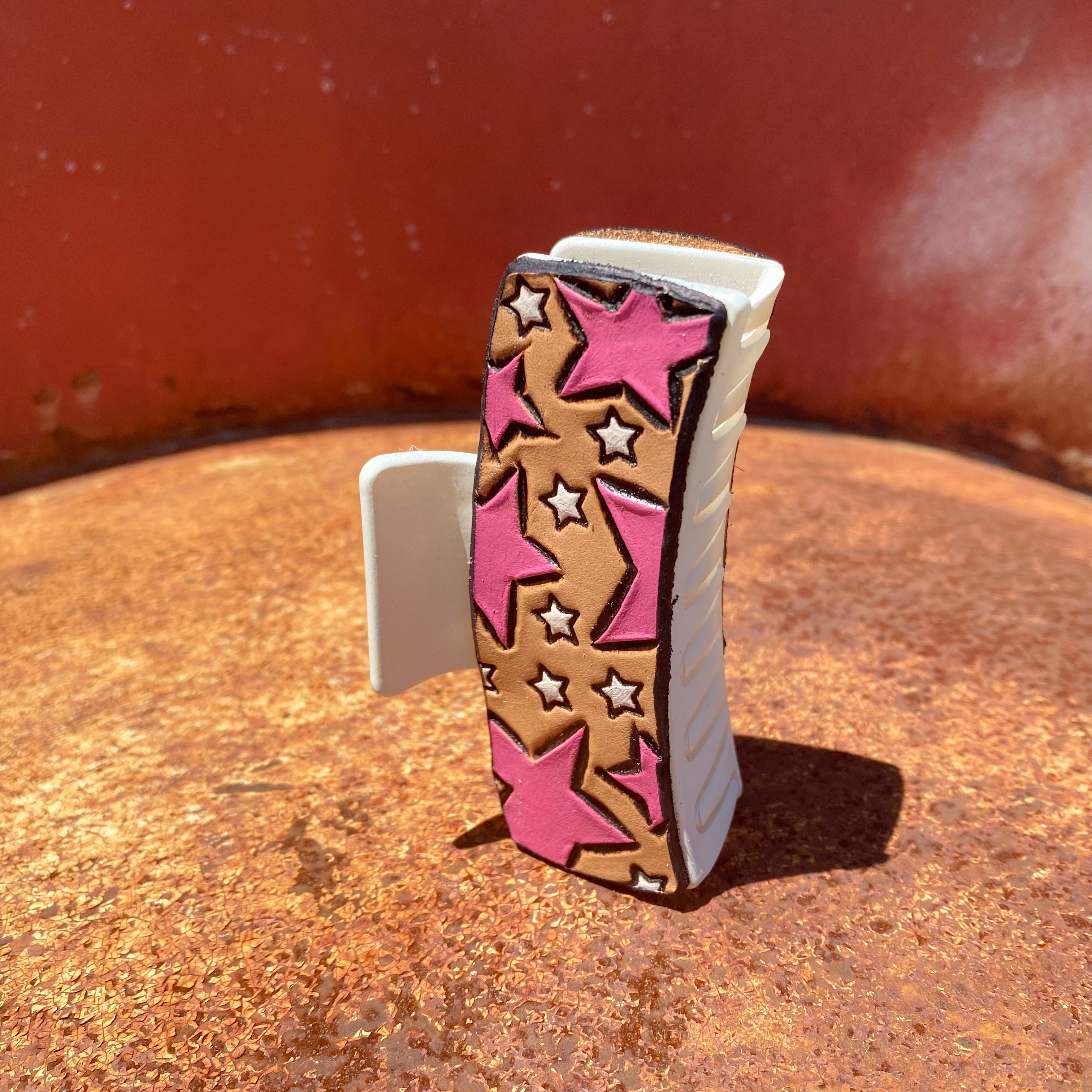 Leather Claw Clips 3.5”