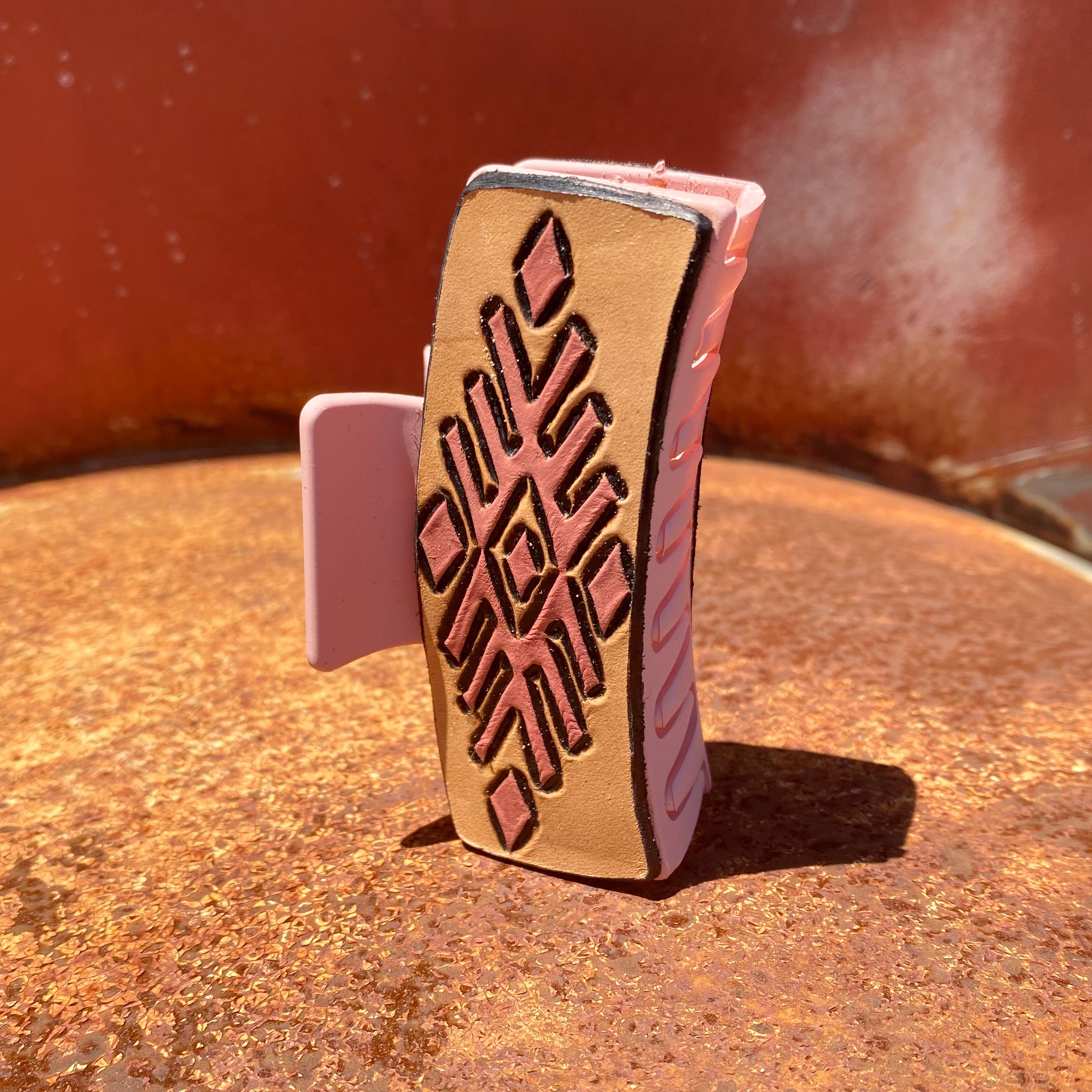 Leather Claw Clips 3.5”