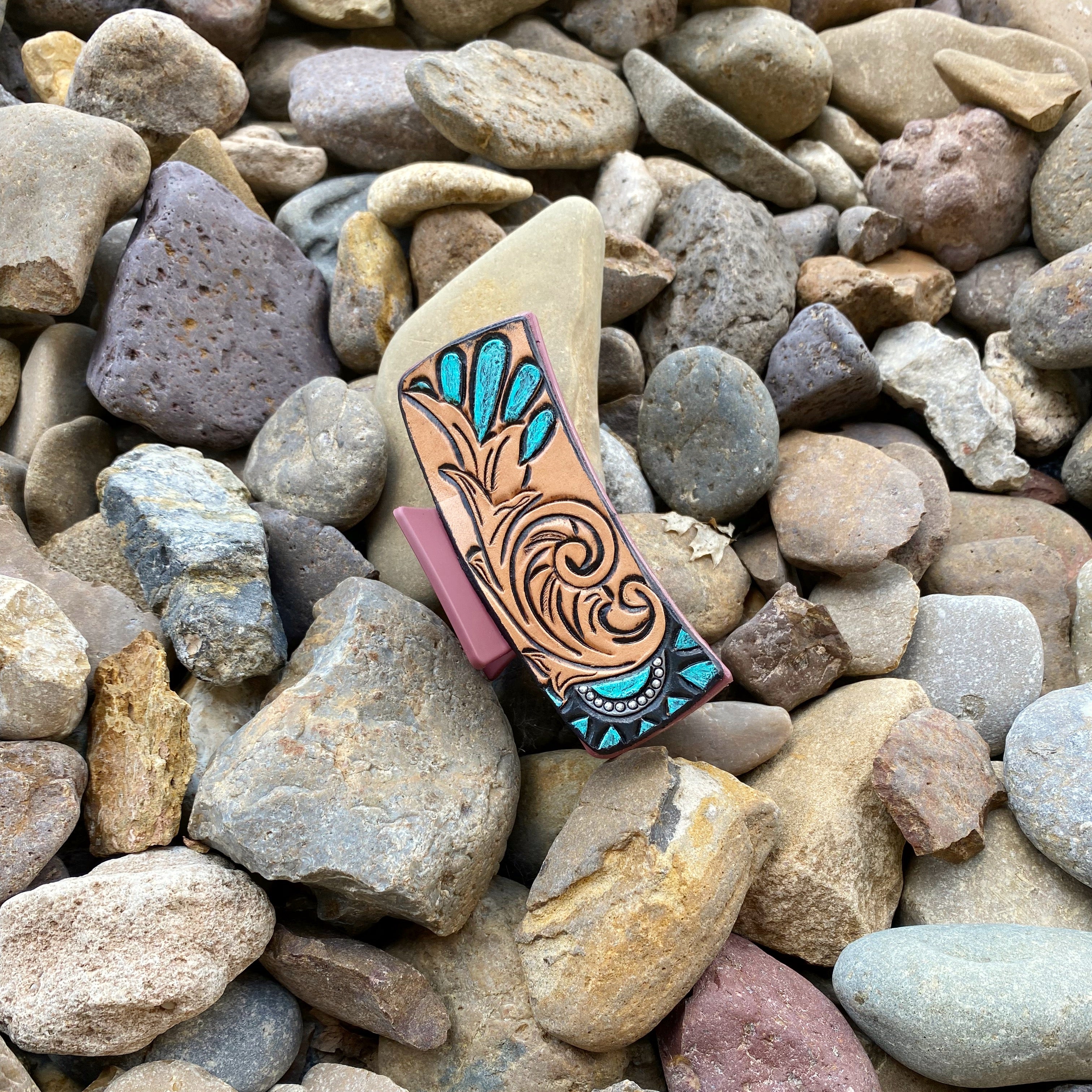 Leather Claw Clips 4”