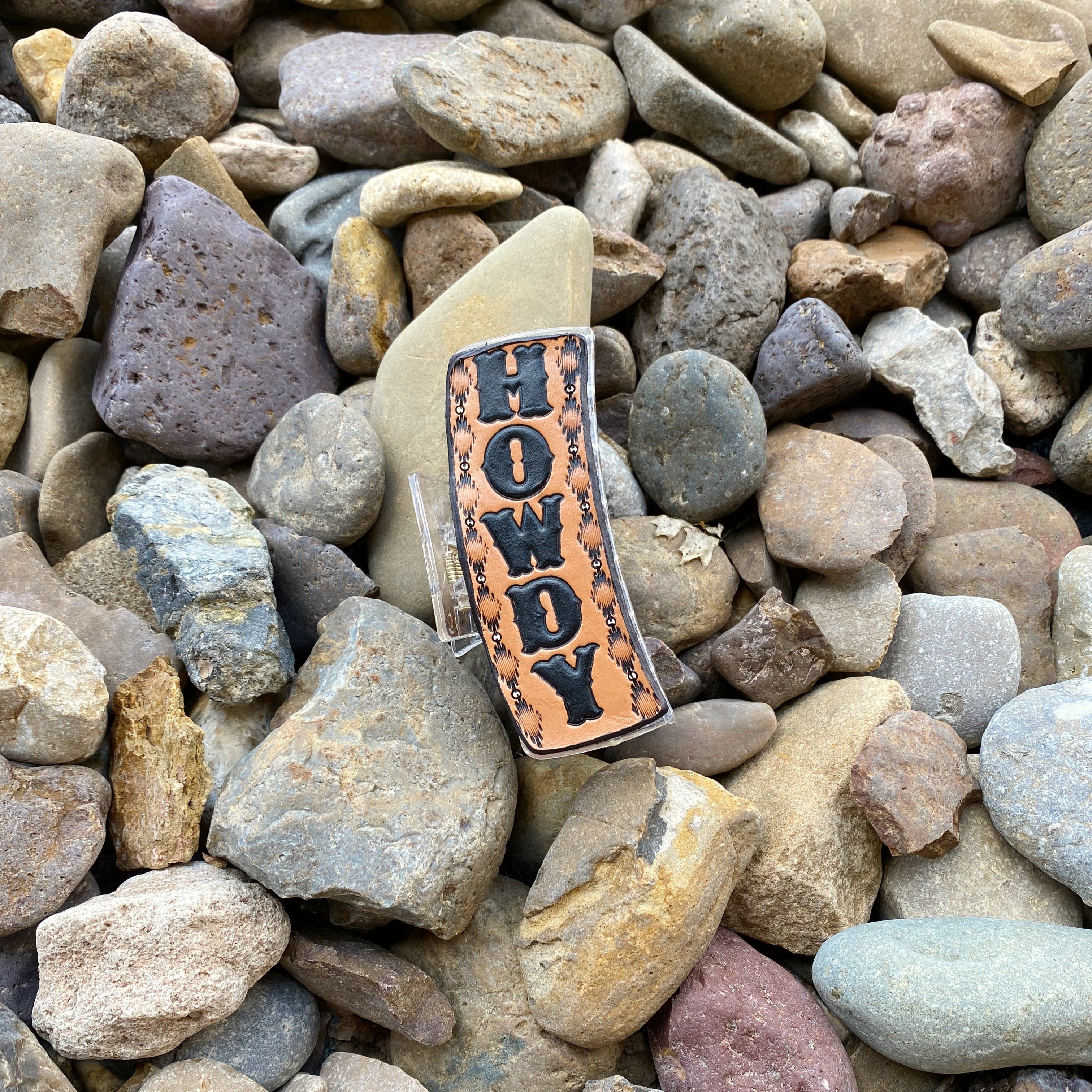 Leather Claw Clips 4”