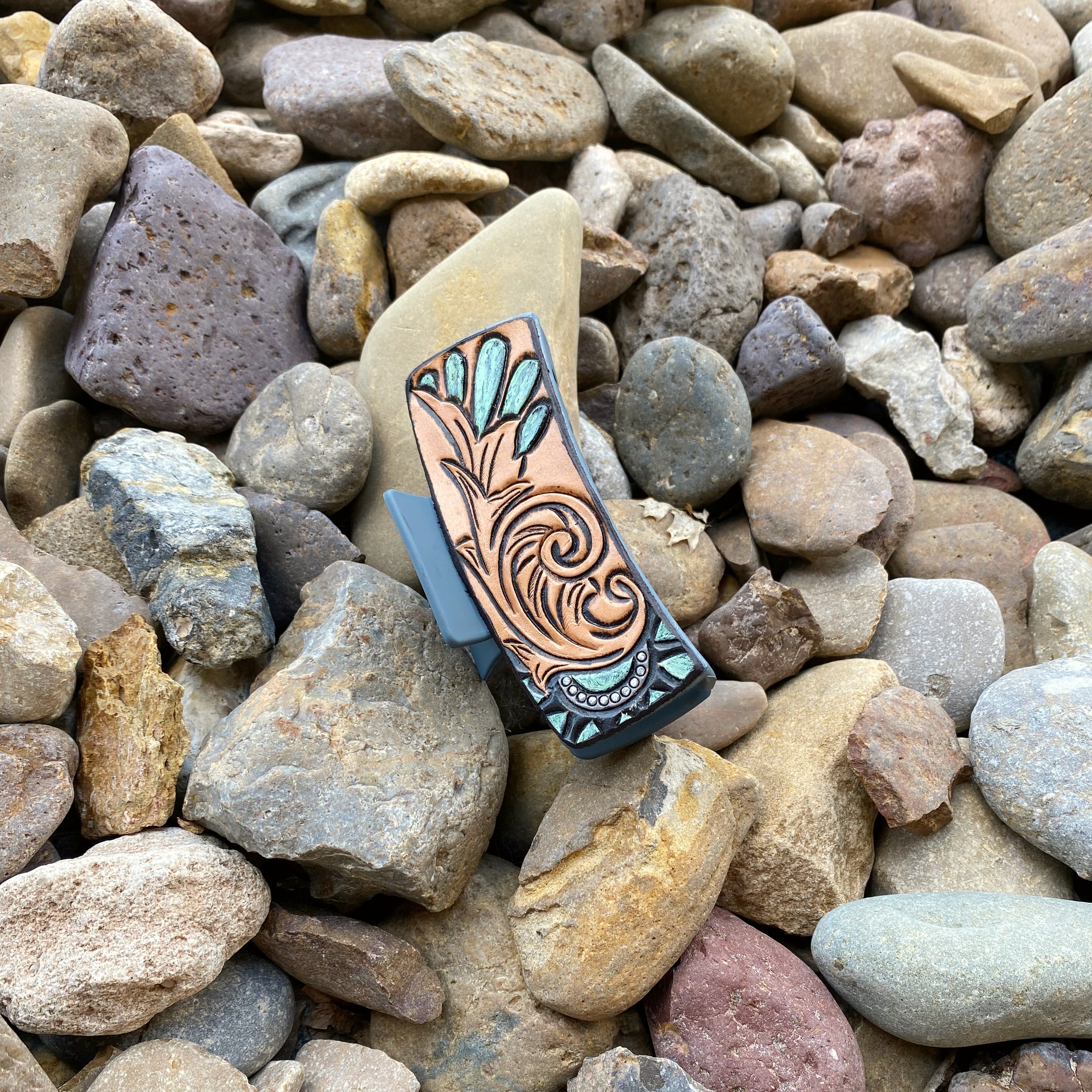 Leather Claw Clips 4”