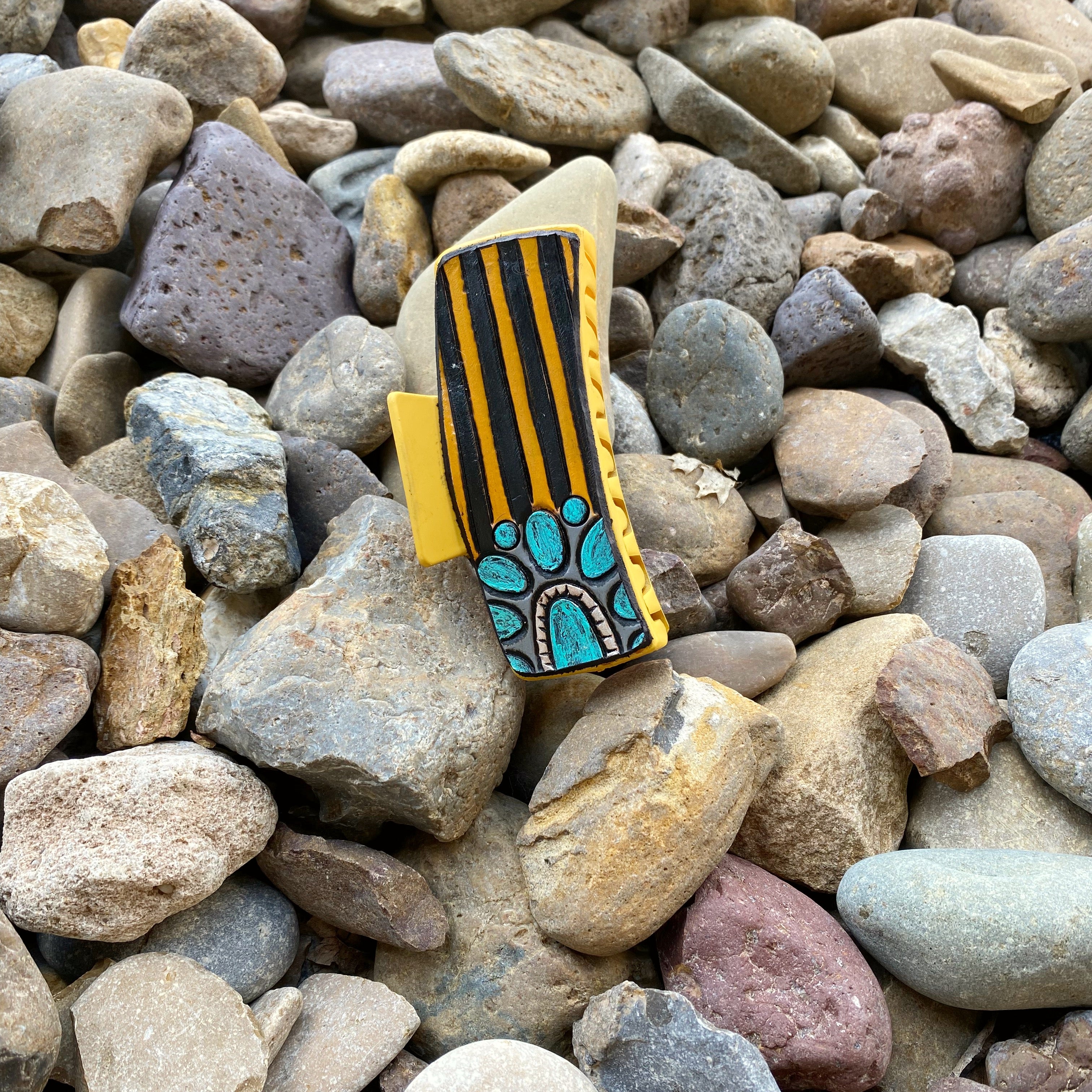 Leather Claw Clips 4”