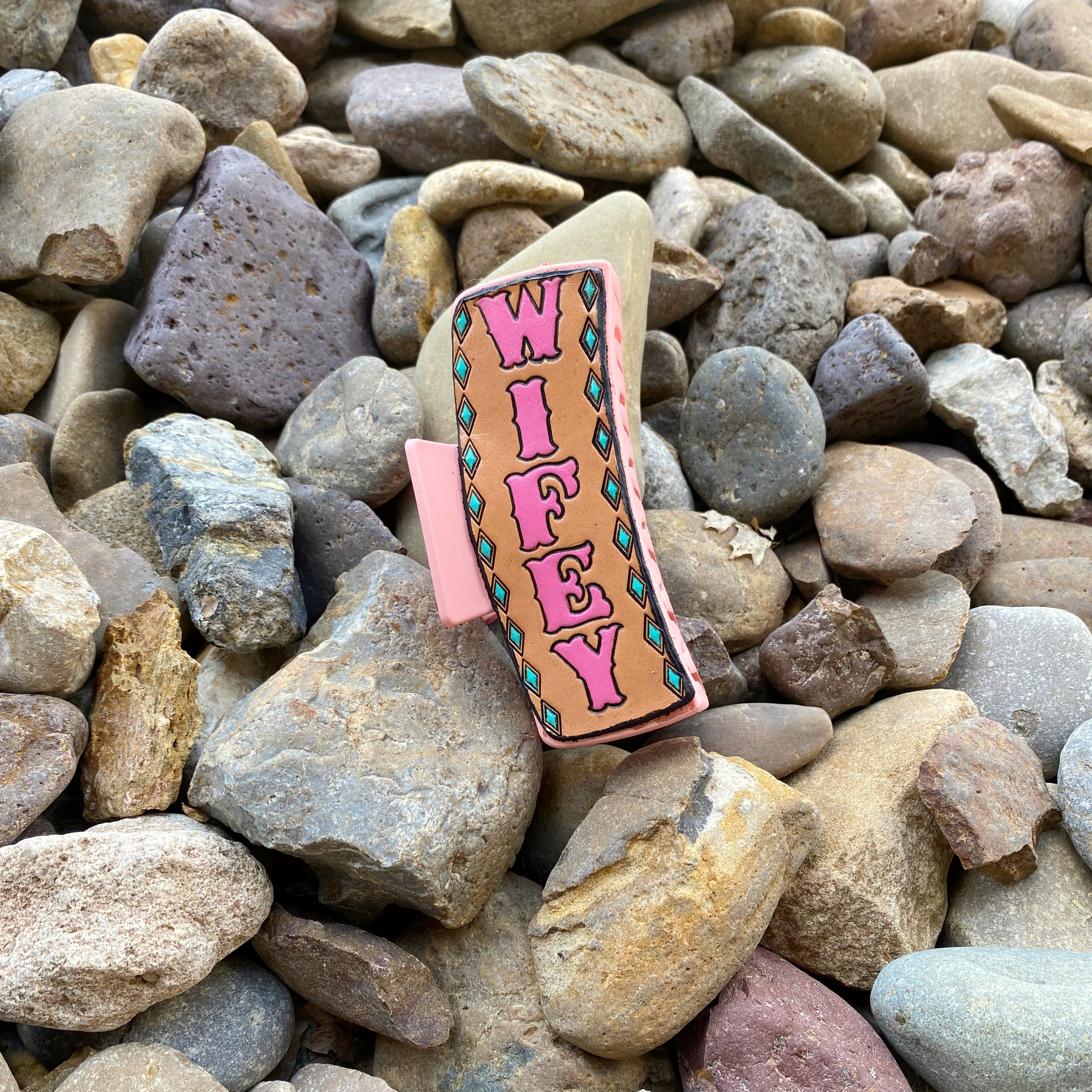 Leather Claw Clips 4”