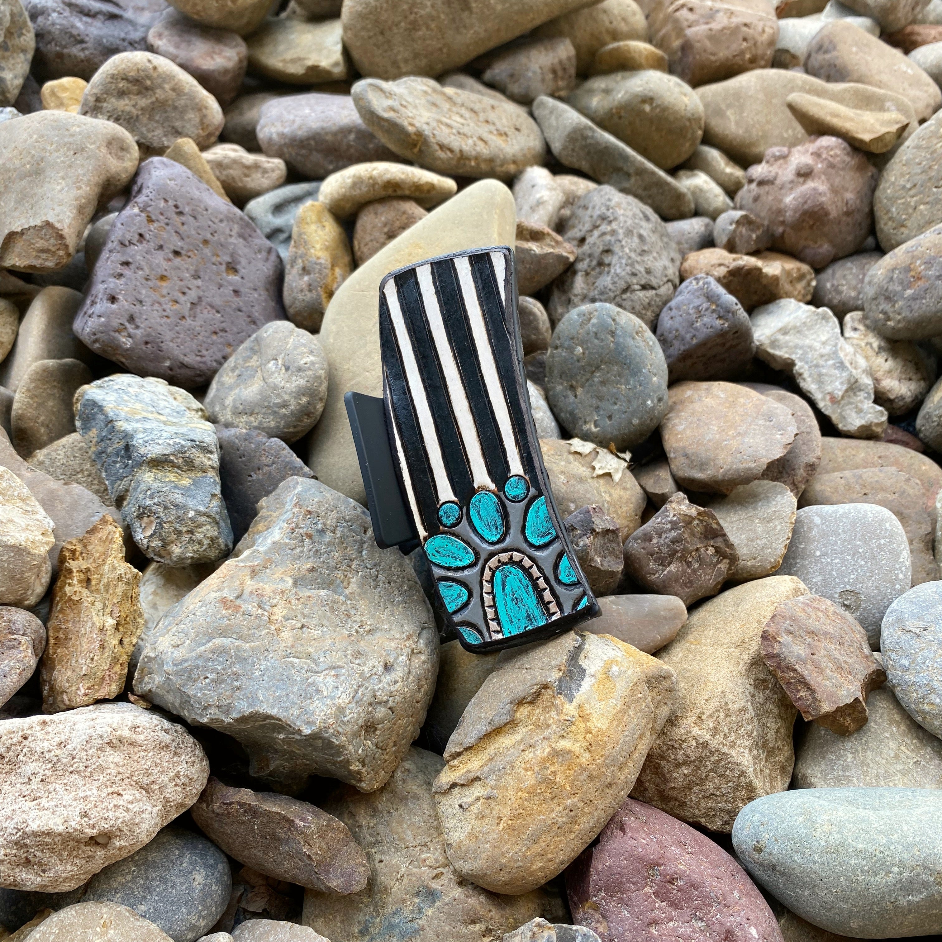 Leather Claw Clips 4”