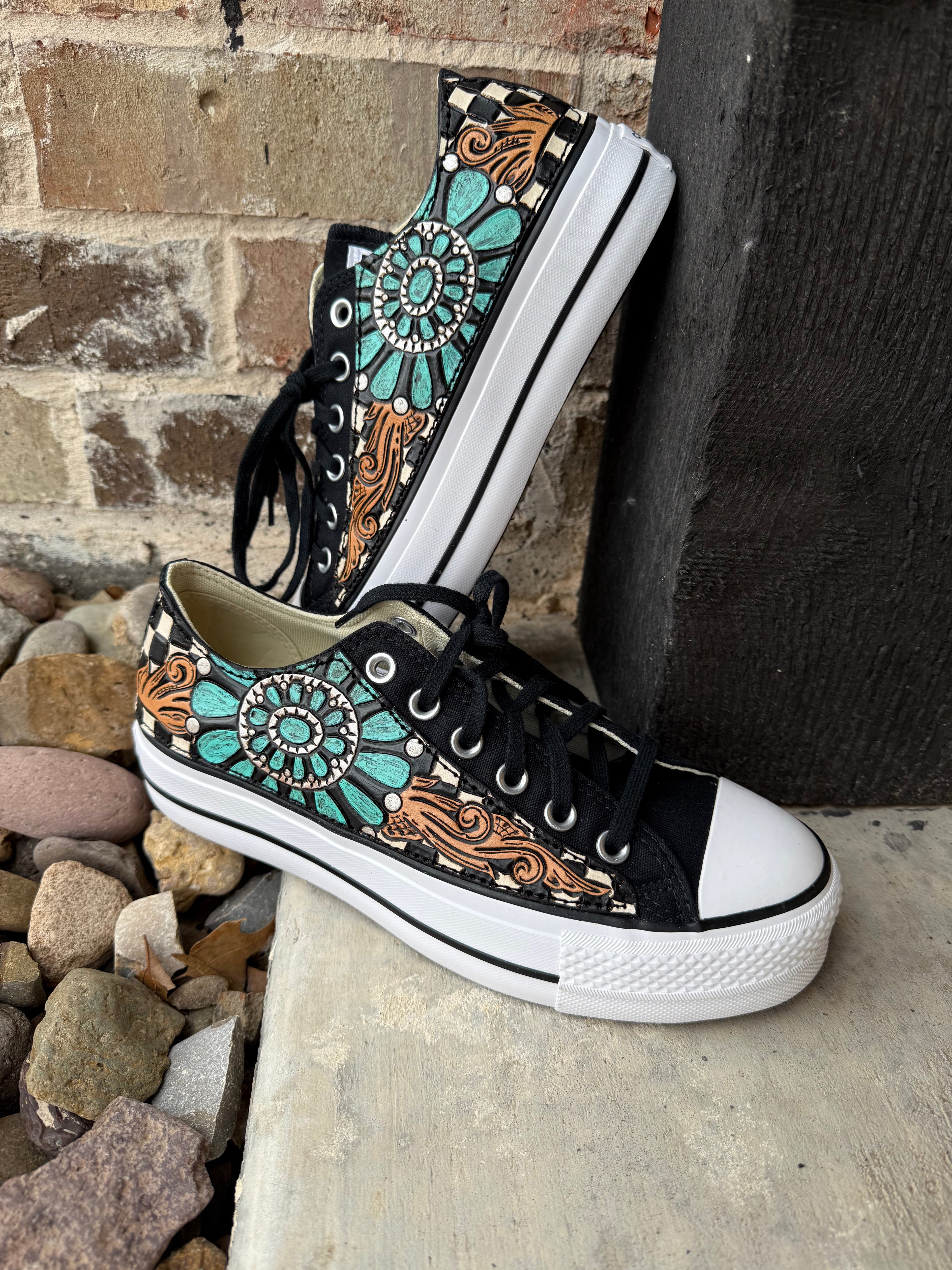 Tooled Leather Shoes