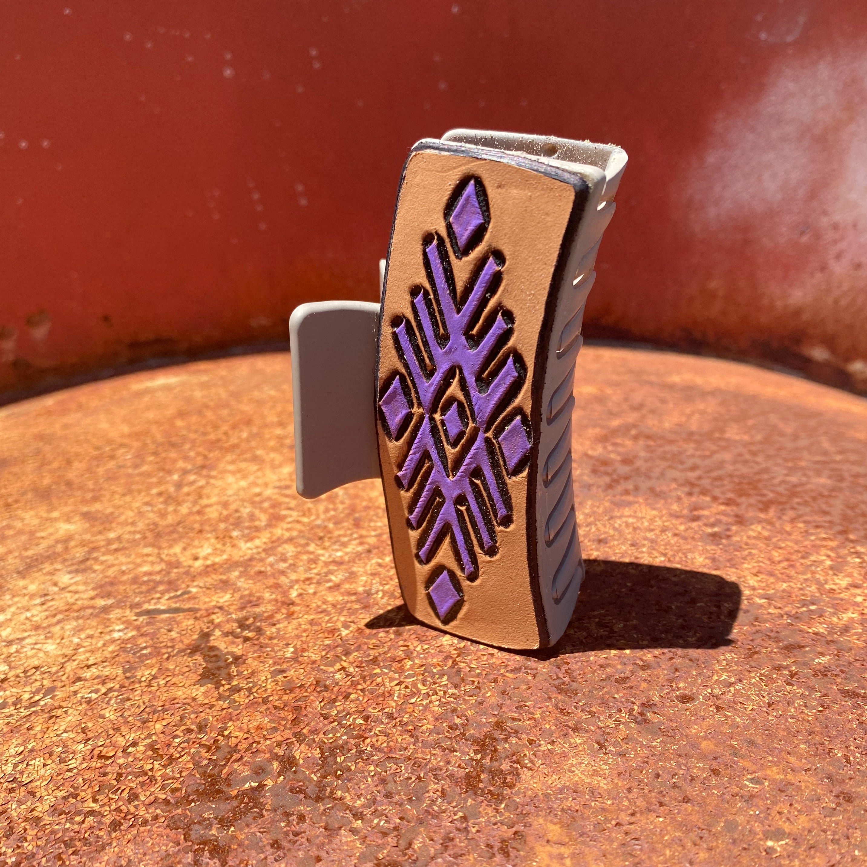 Leather Claw Clips 3.5”