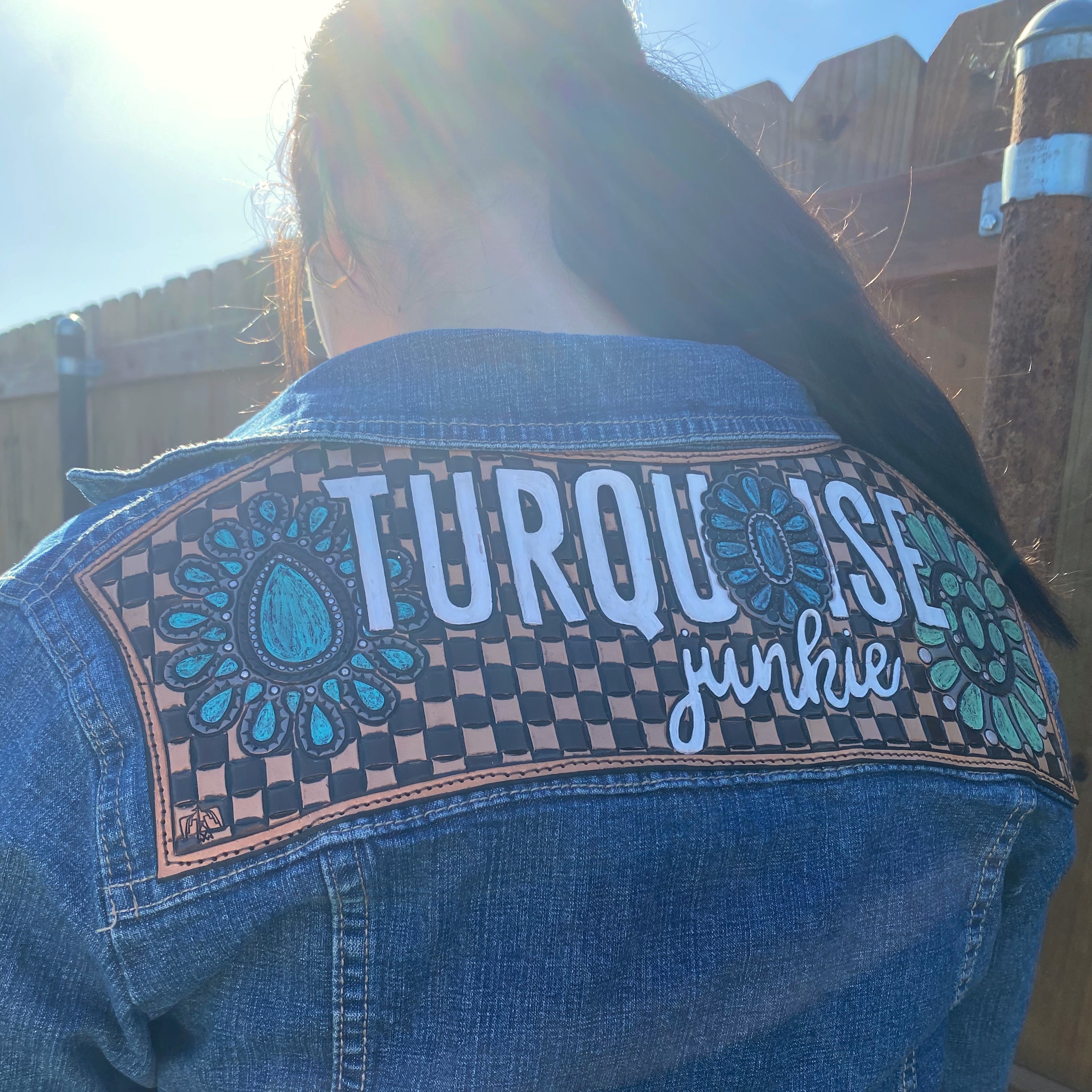 Turquoise Junkie Denim Jacket