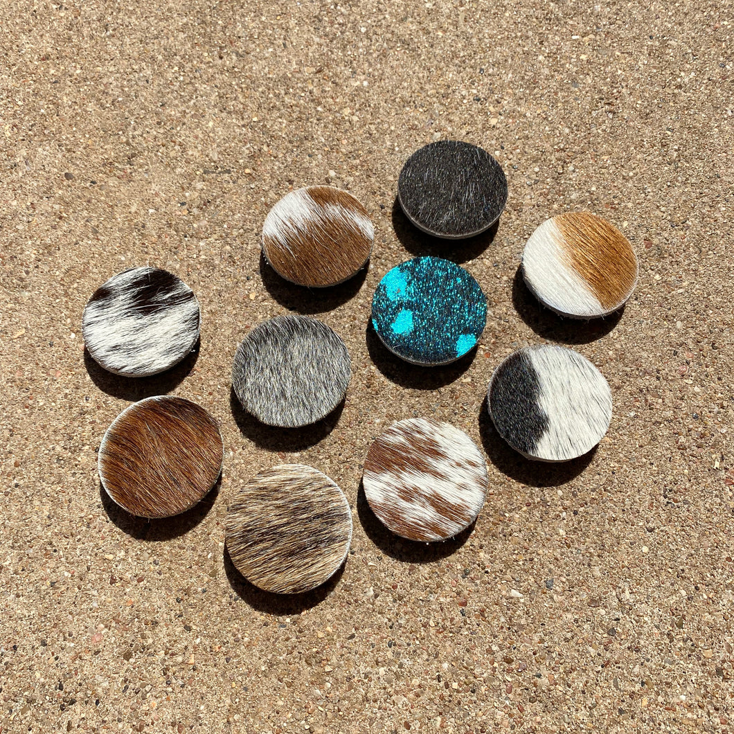 Cowhide Pop Sockets