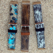 Load image into Gallery viewer, Cowhide Apple Watch Band
