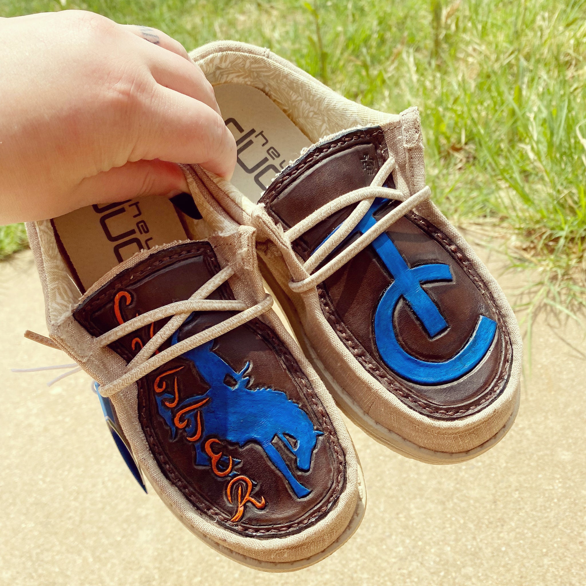 Custom Tooled Leather Hey Custom Hey Dudes Mens Custom Hey Dudes